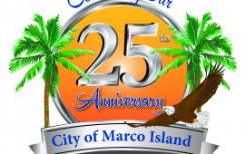 Marco Island 25th Anniversary logo