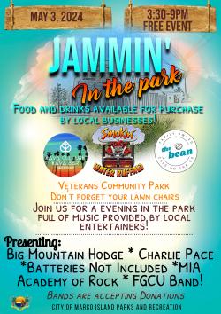 Jammin in the Park Flyer 