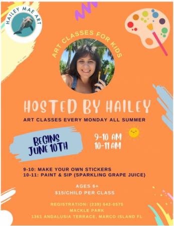 Hailey Mae Art Classes - Enrichment Program Summer Camp 2024