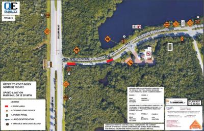 EASTBOUND TRAFFIC LANE CLOSURE ON MAINSAIL DR PLANNED FROM FEBRUARY 28 THROUGH MARCH 22 APPROX.