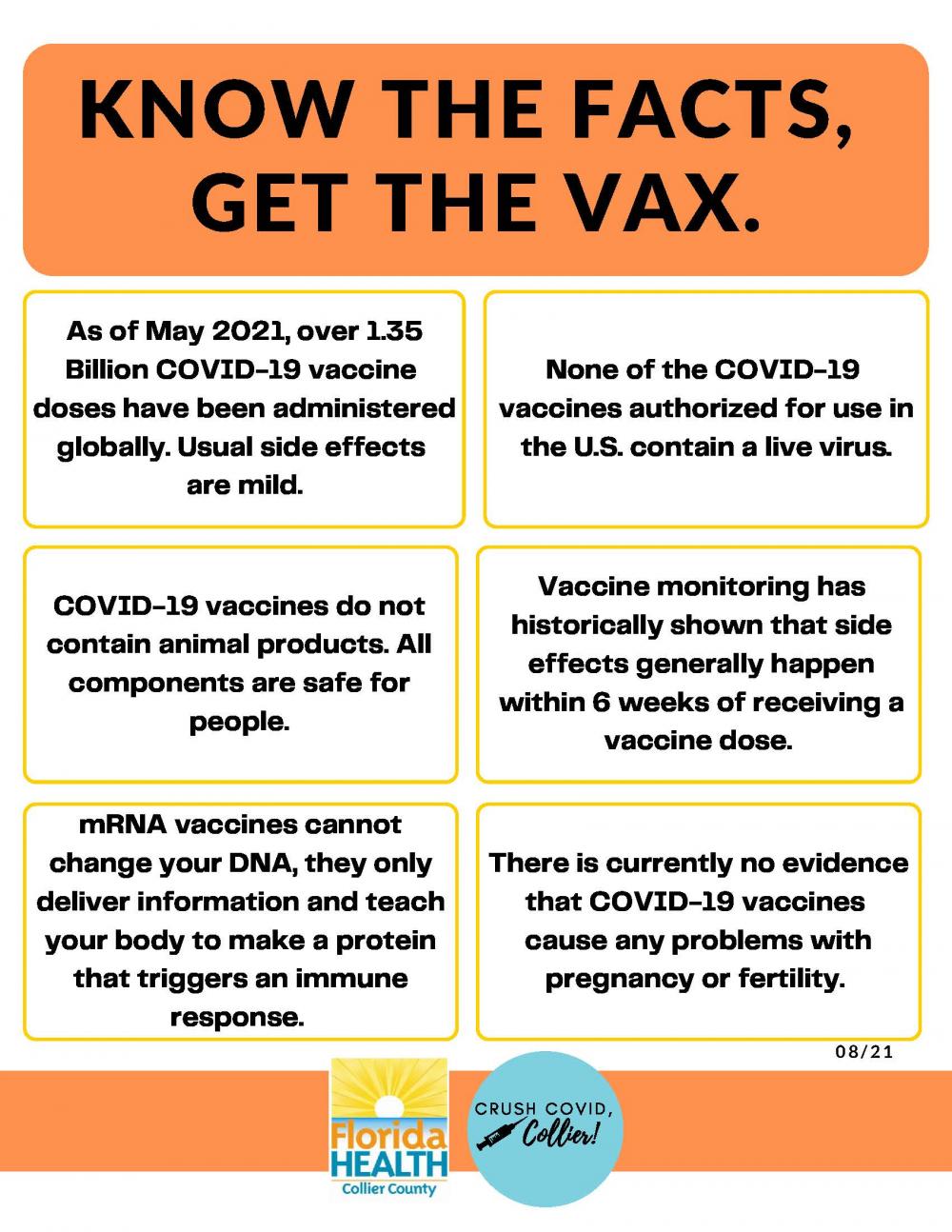 know the facts. get the vax. english