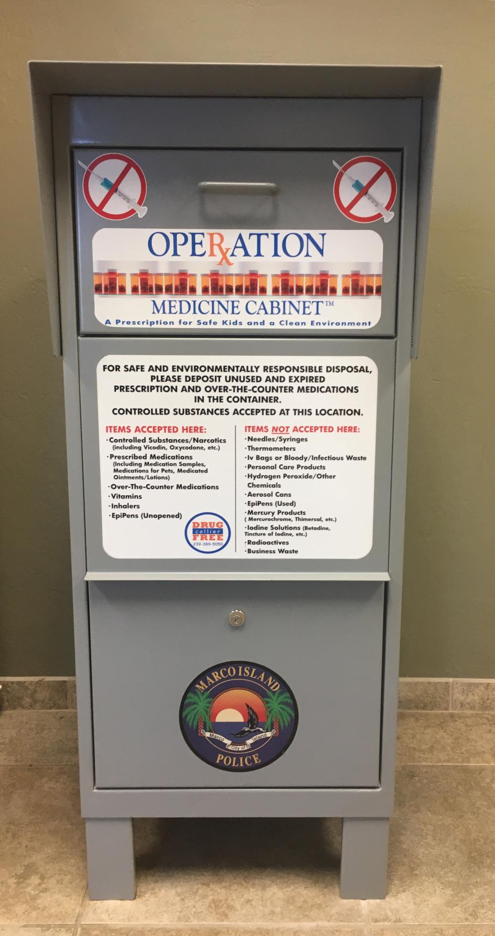 Operation Medicine Cabinet City Of Marco Island Florida